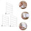 3Pcs White Plastic Shelf Organizer for Closet Durable Home Storage 9