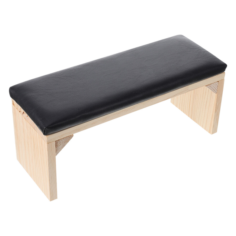 Photos - Manicure & Pedicure Tools 1Pc Black Wooden Nail Pillow Hand Rest Cushion for Manicure Support