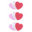 300 Pcs 4Inches Heart Shaped Cake Boards Sturdy Base 8