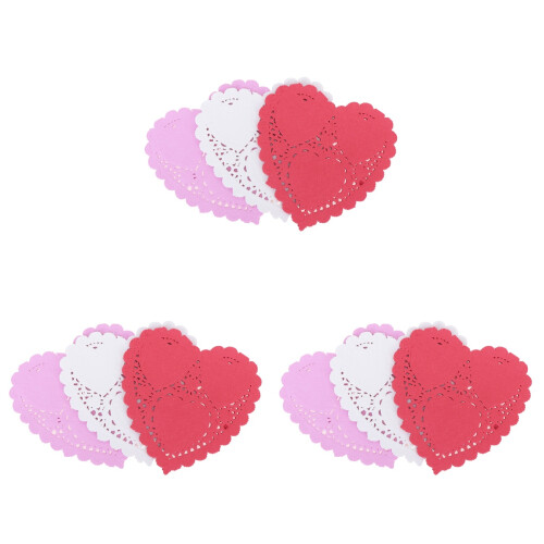 300 Pcs 4Inches Heart Shaped Cake Boards Sturdy Base 1