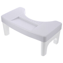 Grey PP Squat Toilet Stool Stable Footrest for Adult Home Bathroom