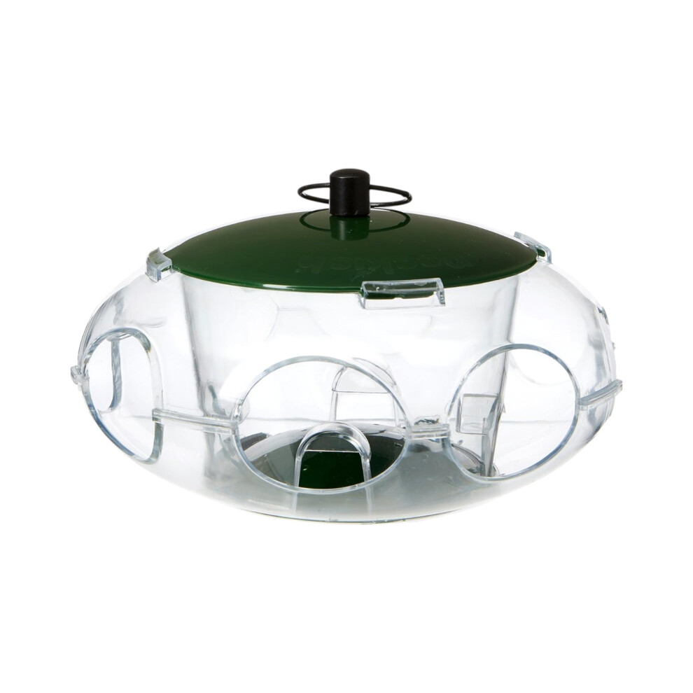 Peckish Bird Seed Feeder For Small Birds Green