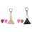 1Set Black Leather Guitar Pick Storage Bag with Durable Picks Holder 1