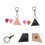 1Set Black Leather Guitar Pick Storage Bag with Durable Picks Holder 4