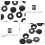 100Pièces Protections De Vis Noires Pour Usage 9