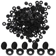 100Pièces Protections De Vis Noires Pour Usage