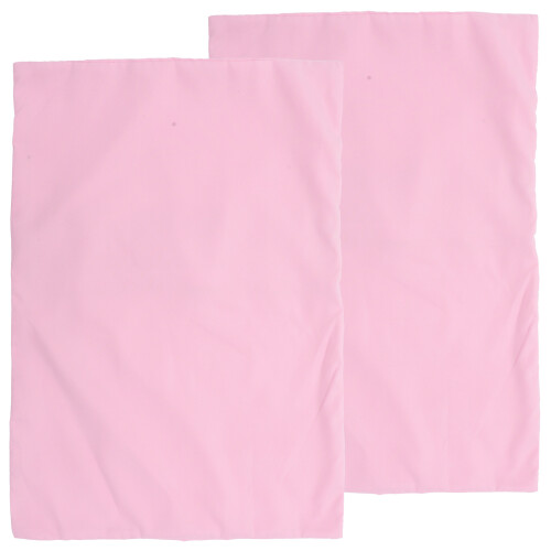 2Pcs Children Travel Pillowcase Pink Polyester Soft Envelope Closure