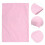 2Pcs Children Travel Pillowcase Pink Polyester Soft Envelope Closure 10