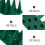 10Ensembles Anti-Pigeons Plastique Vert Usage Extérieur 8
