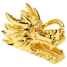 Dragon Head For Dowsing Rod Metal Golden 1pcs 1.1x0.6x0.6in