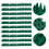 10Ensembles Anti-Pigeons Plastique Vert Usage Extérieur 4