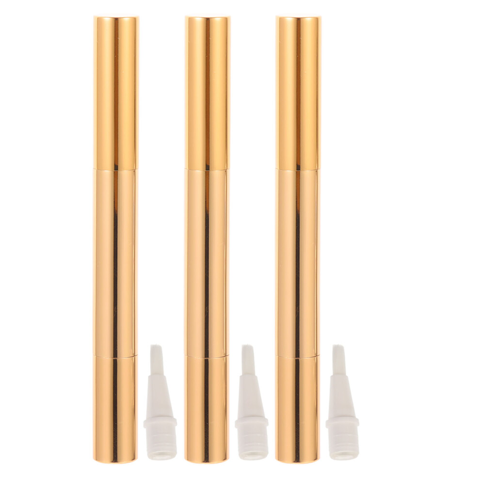 Artibetter Golden 3Pcs Lightweight Makeup Pens Twisting Applicators For Manicure