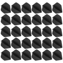 30 Pcs Darts Flights Supplies Anti-Slip Cleats Bang Kit Black