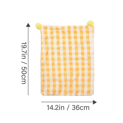 Winter Warmth Puppy Sleeping Bed Cloth Yellow 1pack 1