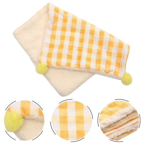 Winter Warmth Puppy Sleeping Bed Cloth Yellow 1pack 2