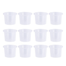 100St Wegwerp Inktcups Wit, Geschikt Voor Tattoo En Permanente Make-Up
