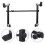 2Sets Black Iron Adjustable Keyboard Stand Durable Piano Rack Holder 4