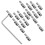 1set Silver Steel Wire Rope Clamp For Cable Stability 10