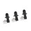 3pcs Metal Clamp Holder Reflector Holder Arm 1