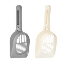 2St Plastic Kattenbakschep Huisdieren Met Handvat