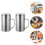 2pcs Elegant Stainless Steel Dust Prevention For General Users 3