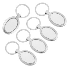 5St Metalen Sublimatie Sleutelhangers DIY Foto Sleutelhouder