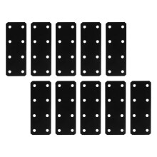 10 Pcs Corner Code Heavy Duty Flat Angle Brackets Straight Brace