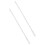 2Pcs Sturdy White Aluminum Blinds Rods with Hook for Home Drapery Use 7
