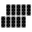 10 Pcs Corner Code Heavy Duty Flat Angle Brackets Straight Brace 5