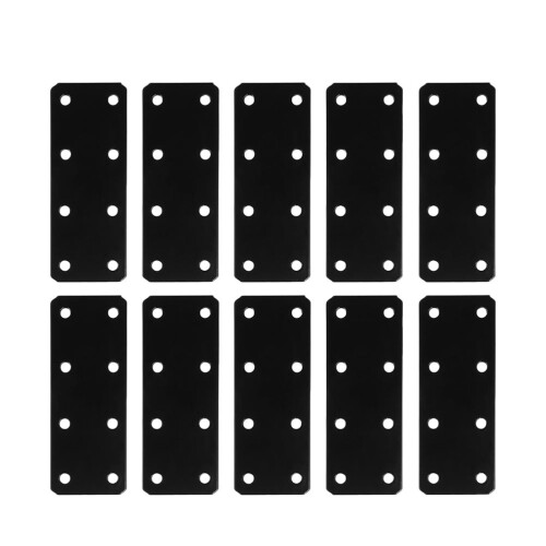 10 Pcs Corner Code Heavy Duty Flat Angle Brackets Straight Brace 1