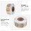 1 Rol Stickerlabels Kraftpapier Tags Stickers 6