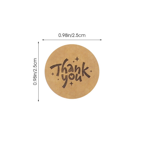 1 Rol Stickerlabels Kraftpapier Tags Stickers 1
