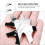 2Pcs Metal Nail Cutter Templates Silver Manicure Stencil DIY Tool 10