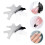 2Pcs Metal Nail Cutter Templates Silver Manicure Stencil DIY Tool 3