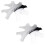 2Pcs Metal Nail Cutter Templates Silver Manicure Stencil DIY Tool 4