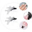 2Pcs Metal Nail Cutter Templates Silver Manicure Stencil DIY Tool 7