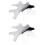2Pcs Metal Nail Cutter Templates Silver Manicure Stencil DIY Tool 2