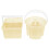 2Pcs Compact Artist Brush Cleaner Water Bucket Light Yellow Durable PP 3