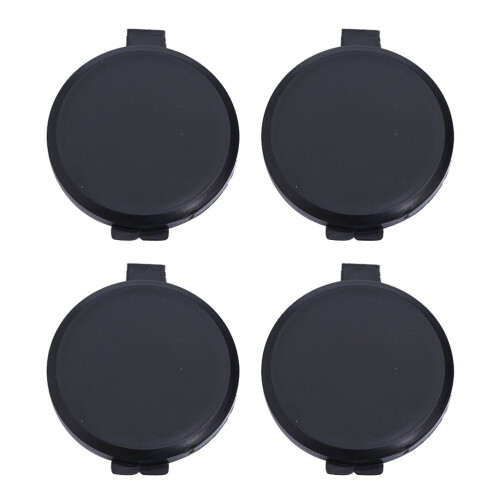 4Pièces Tampons Encreurs Empreinte Digitale Noir PVC Durable 1