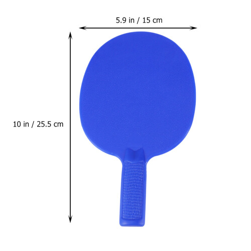 1Pair Blue Plastic Pong Racket with Antiskid Handle for Kids Playing 1