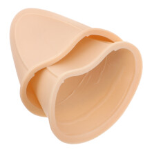 1Set Durable Beige Plastic Motorcycle Helmet Cat Ear Accessory