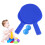 1Pair Blue Plastic Pong Racket with Antiskid Handle for Kids Playing 3