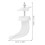 10Pcs White Radiator Clothes Hooks Plastic Durable Easy Mount Home Use 2