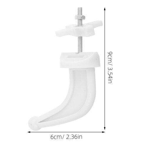 10Pcs White Radiator Clothes Hooks Plastic Durable Easy Mount Home Use 1