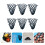 6Pcs Black Cotton Pool Table Pocket Nets Durable Billiard Storage Bags 6