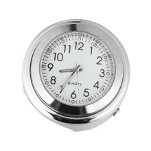 Fiets Stuur Klok Aluminium Wit Mini Fluorescerend Motor Horloge