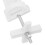 10Pcs White Radiator Clothes Hooks Plastic Durable Easy Mount Home Use 4