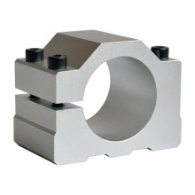 CNC Spindle Clamp Aluminum Motor Bracket 65mm 80mm Secure Adjustable Fit for Engraving