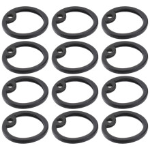 12St Zwarte Silicone Hondenpenning Geluidsdempers Stevig En Elastisch