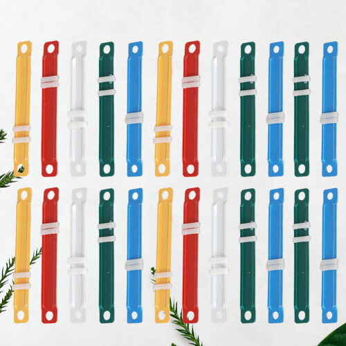 100 Stuks Plastic Bindclips Voor Opslag Van Briefpapier 2